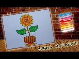 See more ideas about gubahan bunga, bunga kahwin, pasu bunga. Mewarnai Dan Menggambar Cara Mewarnai Bunga Matahari Dengan Crayon