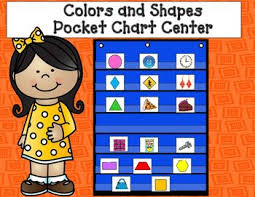 Pocket Chart Center Colors And Shapes Teaching Dual