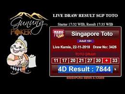 Hasil Result Togel Sgp Hari Ini 22 November 2018 Data Sgp Data Youtube