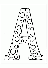 Ooh, we love how these letters stand out against the stark black background! Coloring Pages Letter A Coloring Home