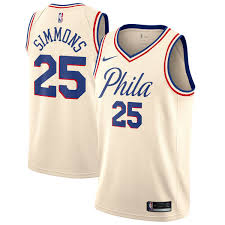 Fanatics is stocked with the newest styles available, so keep an eye out for your team's newest design. Nike Philadelphia 76ers 25 Ben Simmons Cream Nba Swingman City Edition Jersey On Sale For Cheap Wholesale From China