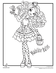 We have over 3,000 coloring pages available for you to view and print for free. Ever After High Madeline Hatter Woo Jr Kids Activities Coloring Pages Cute Coloring Pages Cartoon Coloring Pages