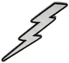 Small Lightning Bolt Patch Clip Art Library