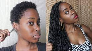 Ladies, if you love your hair, stay away from glue. Jumbo Box Braids On Very Short Hair Novocom Top