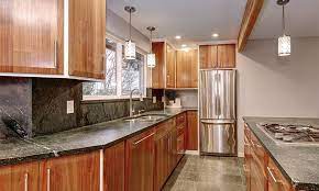 White countertop with grey cabinets. Grey Granite Countertops For Kitchen Design Cafe