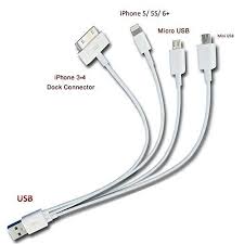 Gembonics Premium High Quality 4 In 1 Multi Usb Charger Adapter Charging Cable Connector And Micro Usb For Iphone 6 Plus 5 5s 5c Ipad 4th Gen Air Mini Ipod Touc