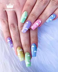 63 Best Spring Nail Art Designs To Copy In 2020 Page 6 Of 6 Stayglam Beautiful clouds and blue sky background at sunset with pink and purple tones over england uk.