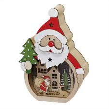 ledウッディサンタ christmas ornaments novelty christmas decor