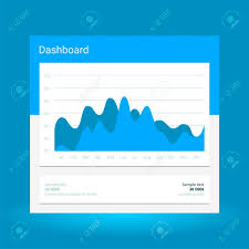 Infographic Dashboard Template With Flat Design Graphs And Charts