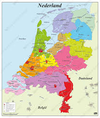 Detailed map of netherlands and neighboring countries. Digital Basic County Map Of The Netherlands 503 The World Of Maps Com