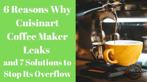 Why Does My Cuisinart Coffee Maker Leak 6 Reasons And 7 Solutions To Stop Its Overflow Coffee Cherish