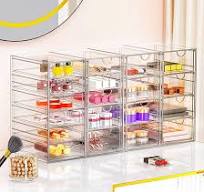 Amazon.com: YFXCVSL Acrylic Makeup Organizer with 19 Drawers ...