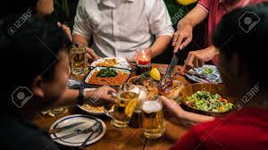 Like and share some of these for your next party or pin them to use at a later (dinner) date. Group Of Asian People Have A Dinner Party And Beer At Home Stock Photo Picture And Royalty Free Image Image 137567542