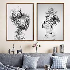 Ujunaor 2 Teilig Wandbild Hochwertiger Frau Leinwand Bilder Poster Drucken Moderne Kunstdruck In 2020 Leinwandbilder Abstrakt Wanddeko Wohnzimmer Wandkunst Wohnzimmer