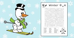 Winter theme unit and printables winter activities winter analogies winter bulletin board winter coloring pages winter compare and contrast winter critical thinking winter dot to dots winter for kids winter glyphs: Free Printable Winter Word Search For Kids