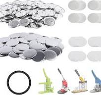 200 Sets 58mm(2.25 in) Metal Round Button Supplies Button Making Parts, Pin  Maker Parts Badge Supplies for Button Maker, Including Metal Shells Metal  ...