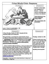 The Cuban Missile Crisis Soupstone Primary Source Analysis Worksheet This 2 Page Common Core Cuban Missile Crisis Teaching History Social Studies Elementary