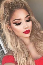 Amazing Red Lipstick Looks Picture 1 Prom Makeup Looks Red Lipstick Looks Red Dress Makeup
