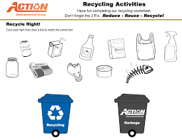 Kids Recycle Activites Front Page Action Kindergarten Worksheets Recycling Activities Kindergarten