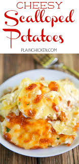Cheesy Scalloped Potatoes The Best Potatoes Ever Everything Cooks In The Same Pan Easy Cl Scalloped Potatoes Cheesy Heavy Cream Recipes Scalloped Potatoes