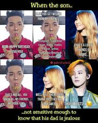 When The Son Isn T See That The Son Is Jealous Songmino Winner Cl 2ne1 Gdragon Bigbang Meme Lucu Meme Lucu