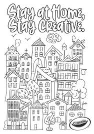 Stay At Home Creativity Town Crayola Com In 2020 Coloring Pages Free Coloring Pages Cute Coloring Pages
