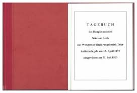 Tagebuch des Rangiermeisters Nikolaus Junk aus Wengerohr.“ (Junk, Nikolaus;  Hoffmann)