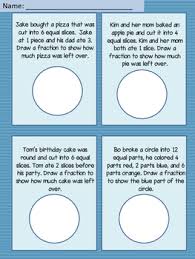 fraction word problems with pie charts