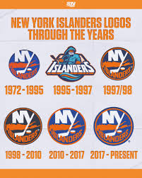 The new york islanders logo colors are blue and orange. Facebook
