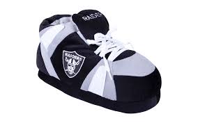 Happyfeet Nfl Slippers Las Vegas Raiders Large Walmart Com