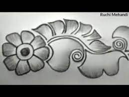Once you know how to draw sketches, there is nothing more exhilarating than getting a good start on a drawing. Beautiful Simple Mehandi Design Easy Arabic Pencil Shading Mehandi Ruchi Mehandi 2020 You Mehndi Designs Book Mehndi Art Designs Full Hand Mehndi Designs