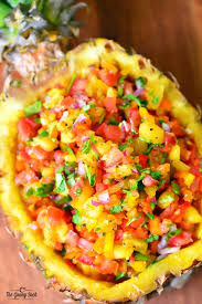 Brown ham, peppers and carrots in skillet. Hawaiian Dishes For Party