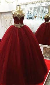 Sparkly 2018 Quinceanera Dresses Burgundy Strapless Tulle Ball Gown Sweet 16 Dress Fashion Red Quinceanera Dresses Sweet 16 Dresses Red Wedding Dresses