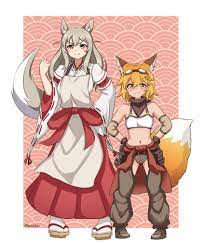 senko and lily the mechanic (sewayaki kitsune no senko-san and 1 more)  drawn by ysui0000 | Danbooru