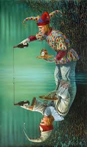 A Unusual Surreal Painting Very Clever Use Of An Alternative Reflection Good Colour And Subtle Shading Nice To Kn Surreal Art Circus Art Surrealism Painting