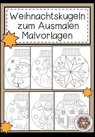 Weihnachtskugeln Zum Ausmalen 10 Malvorlagen Unterrichtsmaterial Im Fach Fachubergreifendes In 2020 Weihnachtszeit Basteln Basteln Weihnachten Bastelvorlagen Weihnachten Ausdrucken