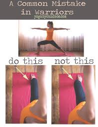 A Common Mistake In Warriors Yoga Poses Yoga Yoga Fitness