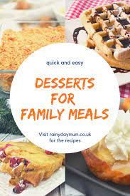 Quick Dessert And Pudding Recipes For Families Quick Desserts Easy Desserts Dessert Recipes
