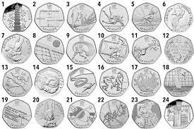 It features the three legs of the race, running, cycling, and swimming under the london 2012 olympic logo. There Are More Than 50 Different 50p Coins In Circulation And Some Are Worth A Lot More Wales Online