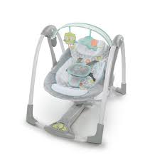 Ingenuity Swing N Go Portable Swing Hugs Hoots Walmart Com