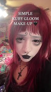 Simple Ruby Gloom Make-Up Tutorial 🖤