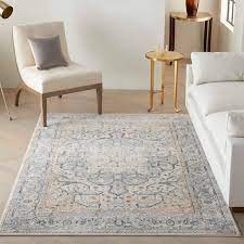 You'll find contemporary designs with brighter colors and geometric patterns along with the classic persian rug look. Kathy Ireland Home Malta Mai15 Ivory Grey Area Rug