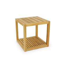 Maya Teak Side Table Outdoor End Tables Teak Outdoor Furniture Teak Side Table
