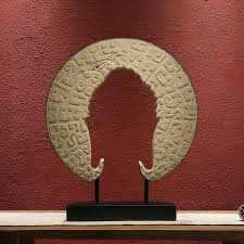 中式仿古招财艺术摆件开业礼品客厅会所酒店装饰品摆设空灵佛 mosaic table top designs art art decor