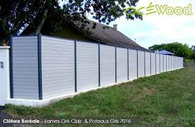 Ocewood Cloture Composite Boreale Gris Clair Www Ocewood Fr
