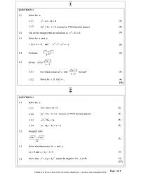 We compiled question by mathematics unit for grade 10, a qbank with answers at the back. Grade 12 Maths Questions Algebra Starmarks Education Facebook