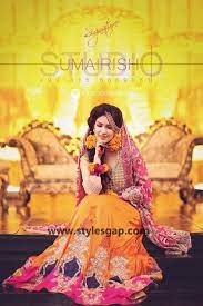 Mayun Bridals Makeup Looks Dresses Designs 2020 2021 Trends Pakistani Bridal Wear Pakistani Wedding Dresses Bridal Mehndi Dresses