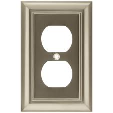 Arnold Architectural 1 Gang Satin Nickel Single Standard Wall Plate Plates On Wall Decorative Light Switch Covers Switch Plate Covers