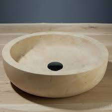 Basins are available in different materials. Forzalaqua Verona Natural Stone Countertop Basin Travertine