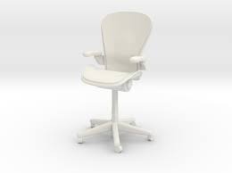 Miniature 1 24 Aeron Chair By Kempscalefurniture On Shapeways Aeron Chairs Chair Furniture